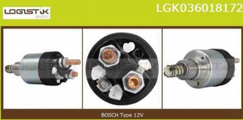 LGK LGK036018172 - Elettromagnete, Motore d'avviamento autozon.pro