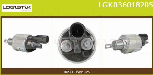 LGK LGK036018205 - Elettromagnete, Motore d'avviamento autozon.pro