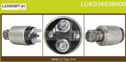 LGK LGK036038600 - Elettromagnete, Motore d'avviamento autozon.pro