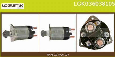 LGK LGK036038105 - Elettromagnete, Motore d'avviamento autozon.pro