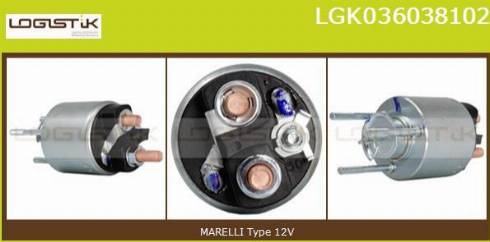 LGK LGK036038102 - Elettromagnete, Motore d'avviamento autozon.pro