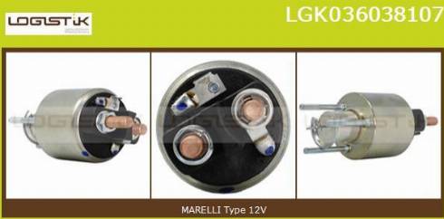 LGK LGK036038107 - Elettromagnete, Motore d'avviamento autozon.pro