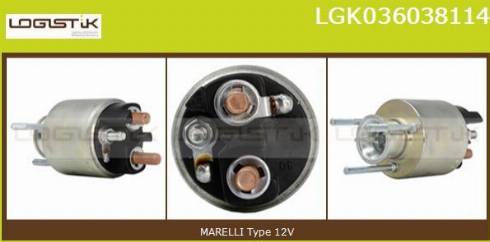 LGK LGK036038114 - Elettromagnete, Motore d'avviamento autozon.pro