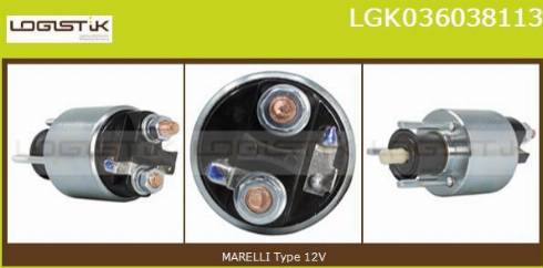 LGK LGK036038113 - Elettromagnete, Motore d'avviamento autozon.pro