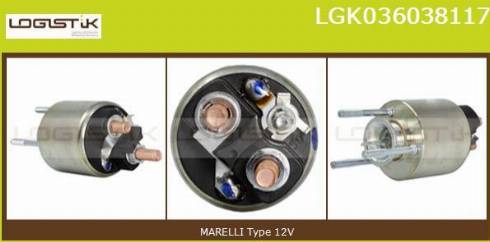 LGK LGK036038117 - Elettromagnete, Motore d'avviamento autozon.pro