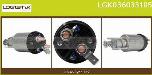 LGK LGK036033105 - Elettromagnete, Motore d'avviamento autozon.pro