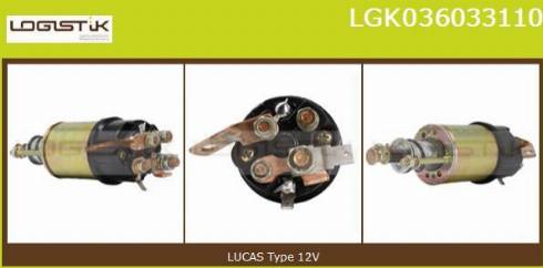 LGK LGK036033110 - Elettromagnete, Motore d'avviamento autozon.pro