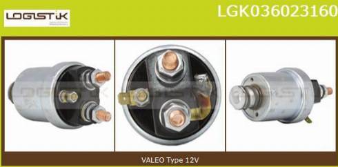 LGK LGK036023160 - Elettromagnete, Motore d'avviamento autozon.pro