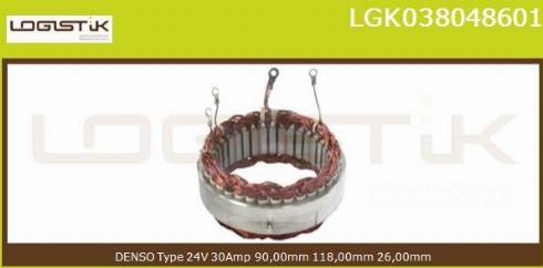 LGK LGK038048601 - Statore, Alternatore autozon.pro