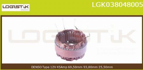 LGK LGK038048005 - Statore, Alternatore autozon.pro