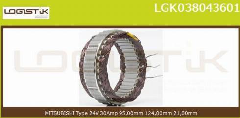 LGK LGK038043601 - Statore, Alternatore autozon.pro