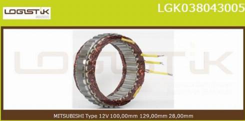 LGK LGK038043005 - Statore, Alternatore autozon.pro