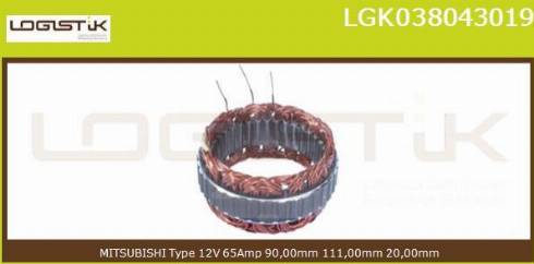 LGK LGK038043019 - Statore, Alternatore autozon.pro