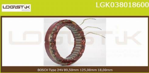 LGK LGK038018600 - Statore, Alternatore autozon.pro