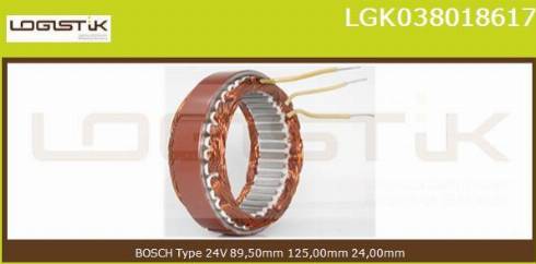 LGK LGK038018617 - Statore, Alternatore autozon.pro