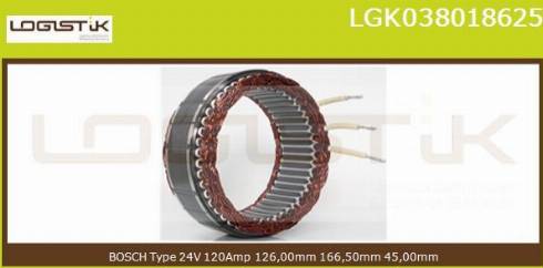 LGK LGK038018625 - Statore, Alternatore autozon.pro