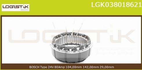 LGK LGK038018621 - Statore, Alternatore autozon.pro