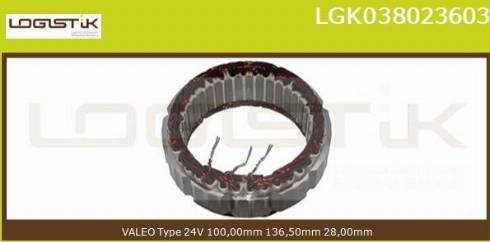 LGK LGK038023603 - Statore, Alternatore autozon.pro