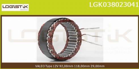 LGK LGK038023041 - Statore, Alternatore autozon.pro