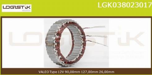 LGK LGK038023017 - Statore, Alternatore autozon.pro