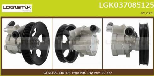 LGK LGK037085125 - Pompa idraulica, Sterzo autozon.pro