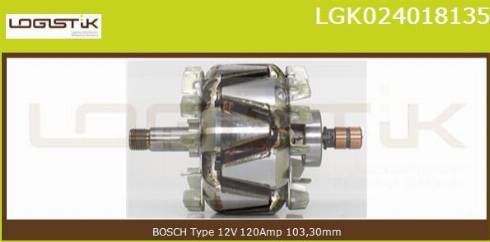 LGK LGK024018135 - Rotore, Alternatore autozon.pro