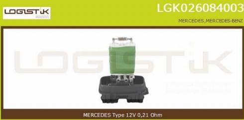 LGK LGK026084003 - Resistenza, Ventilatore abitacolo autozon.pro