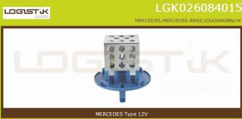 LGK LGK026084015 - Resistenza, Ventilatore abitacolo autozon.pro