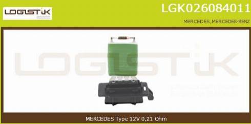 LGK LGK026084011 - Resistenza, Ventilatore abitacolo autozon.pro