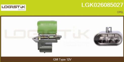 LGK LGK026085027 - Resistore addizionale, Elettromotore-Ventola radiatore autozon.pro