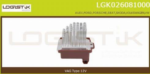 LGK LGK026081000 - Resistenza, Ventilatore abitacolo autozon.pro