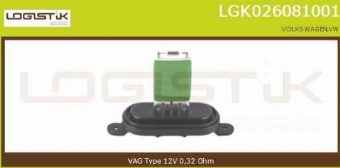 LGK LGK026081001 - Resistenza, Ventilatore abitacolo autozon.pro