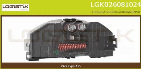 LGK LGK026081024 - Resistenza, Ventilatore abitacolo autozon.pro