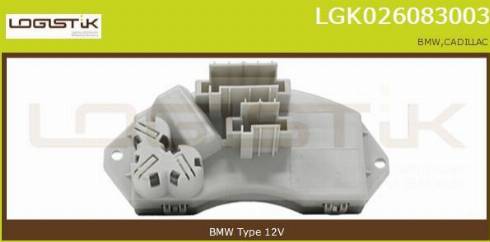 LGK LGK026083003 - Resistenza, Ventilatore abitacolo autozon.pro