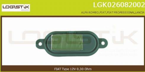 LGK LGK026082002 - Resistenza, Ventilatore abitacolo autozon.pro