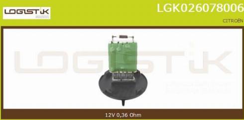 LGK LGK026078006 - Resistenza, Ventilatore abitacolo autozon.pro