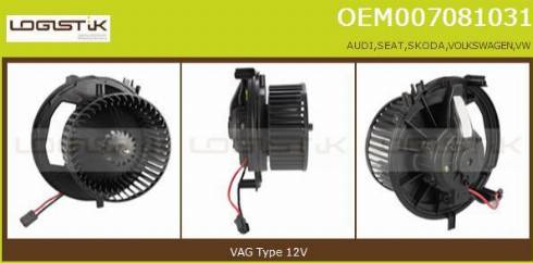 LGK OEM007081031 - Ventilatore abitacolo autozon.pro