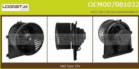 LGK OEM007081032 - Ventilatore abitacolo autozon.pro