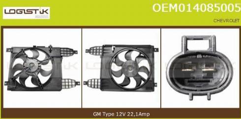 LGK OEM014085005 - Elettromotore, Ventola radiatore autozon.pro