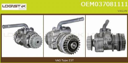 LGK OEM037081111 - Pompa idraulica, Sterzo autozon.pro