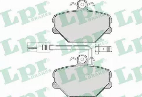 LPR 05P468 - Kit pastiglie freno, Freno a disco autozon.pro