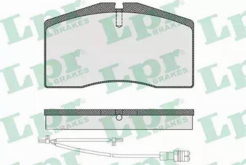 LPR 05P1585A - Kit pastiglie freno, Freno a disco autozon.pro