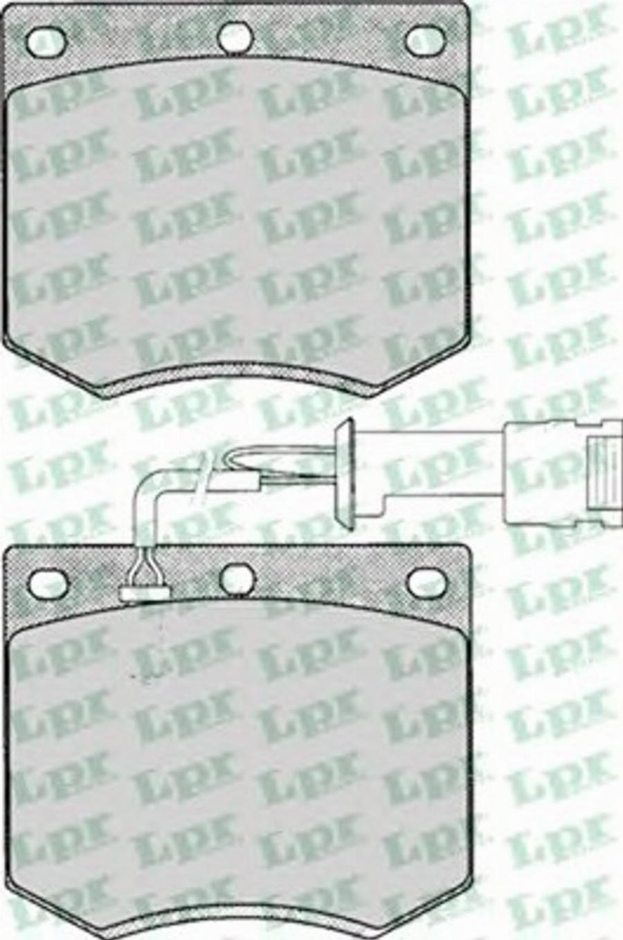 LPR 05P125 - Kit pastiglie freno, Freno a disco autozon.pro