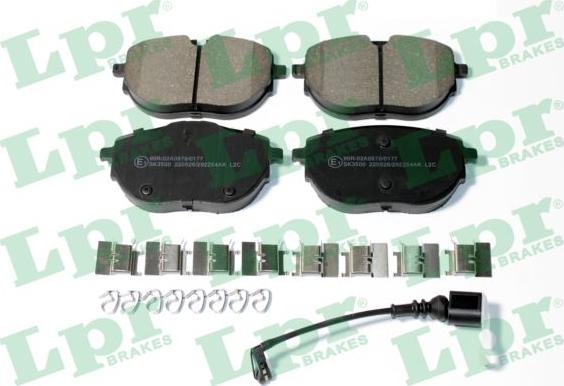 LPR 05P2254AK - Kit pastiglie freno, Freno a disco autozon.pro