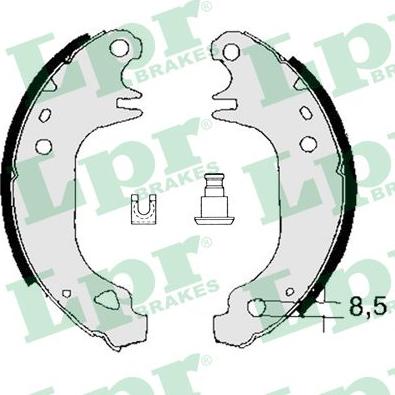 LPR 03110 - Kit ganasce freno autozon.pro