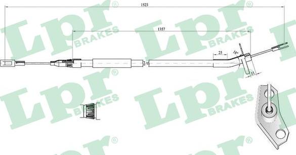 LPR C0446B - Cavo comando, Freno stazionamento autozon.pro