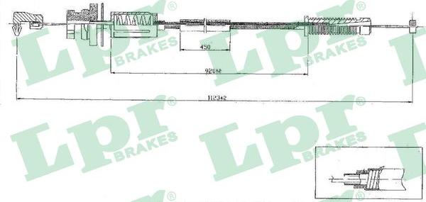 LPR C0079A - Cavo acceleratore autozon.pro