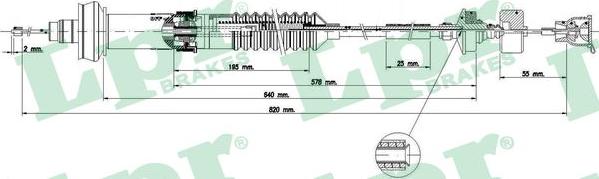 LPR C0155C - Cavo comando, Comando frizione autozon.pro