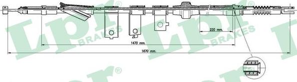 LPR C0316B - Cavo comando, Freno stazionamento autozon.pro