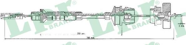 LPR C0218C - Cavo comando, Comando frizione autozon.pro